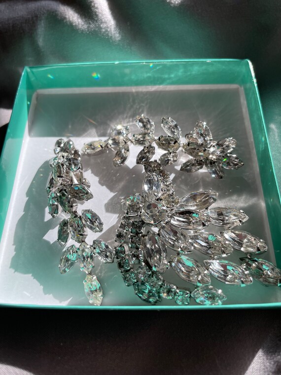 VINTAGE KRAMER RHINESTONE Set, Statement Brooch a… - image 5