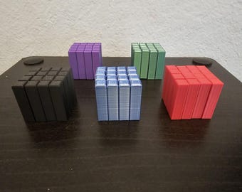 3D Printed Fidget Cube Toy, Foldable Infinity Cube for Stress Relief, Focus, Anxiety | Fun Sensory Desk Toy for Kids & Adults Unique Gift