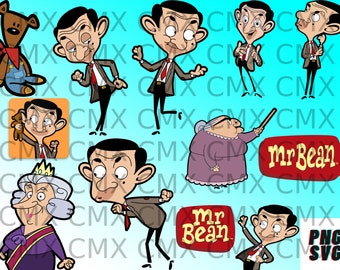 Mr Bean Cartoon Etsy Mr Bean Cartoon Etsy
