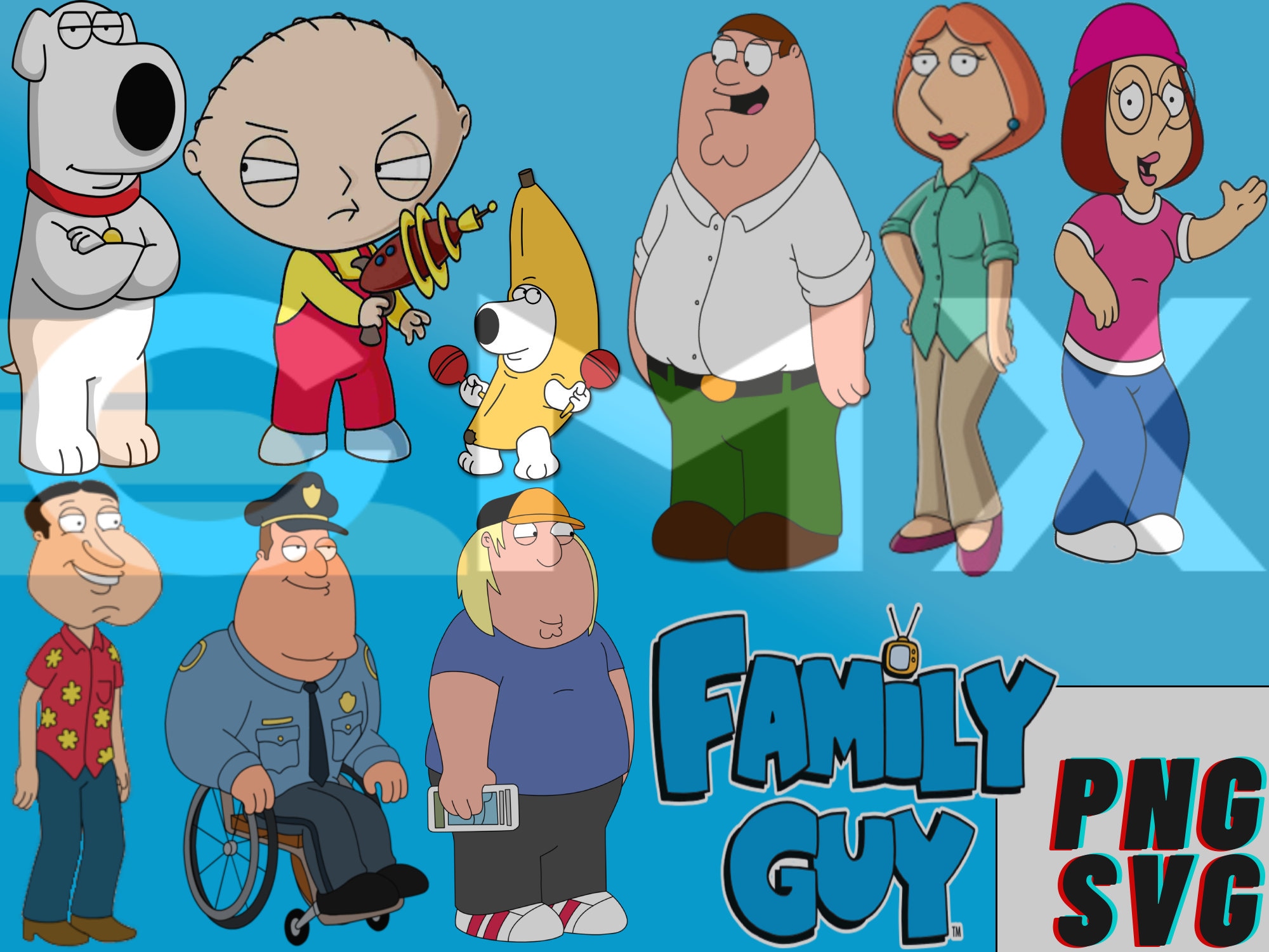 Download Family Guy SVG/PNG | Etsy