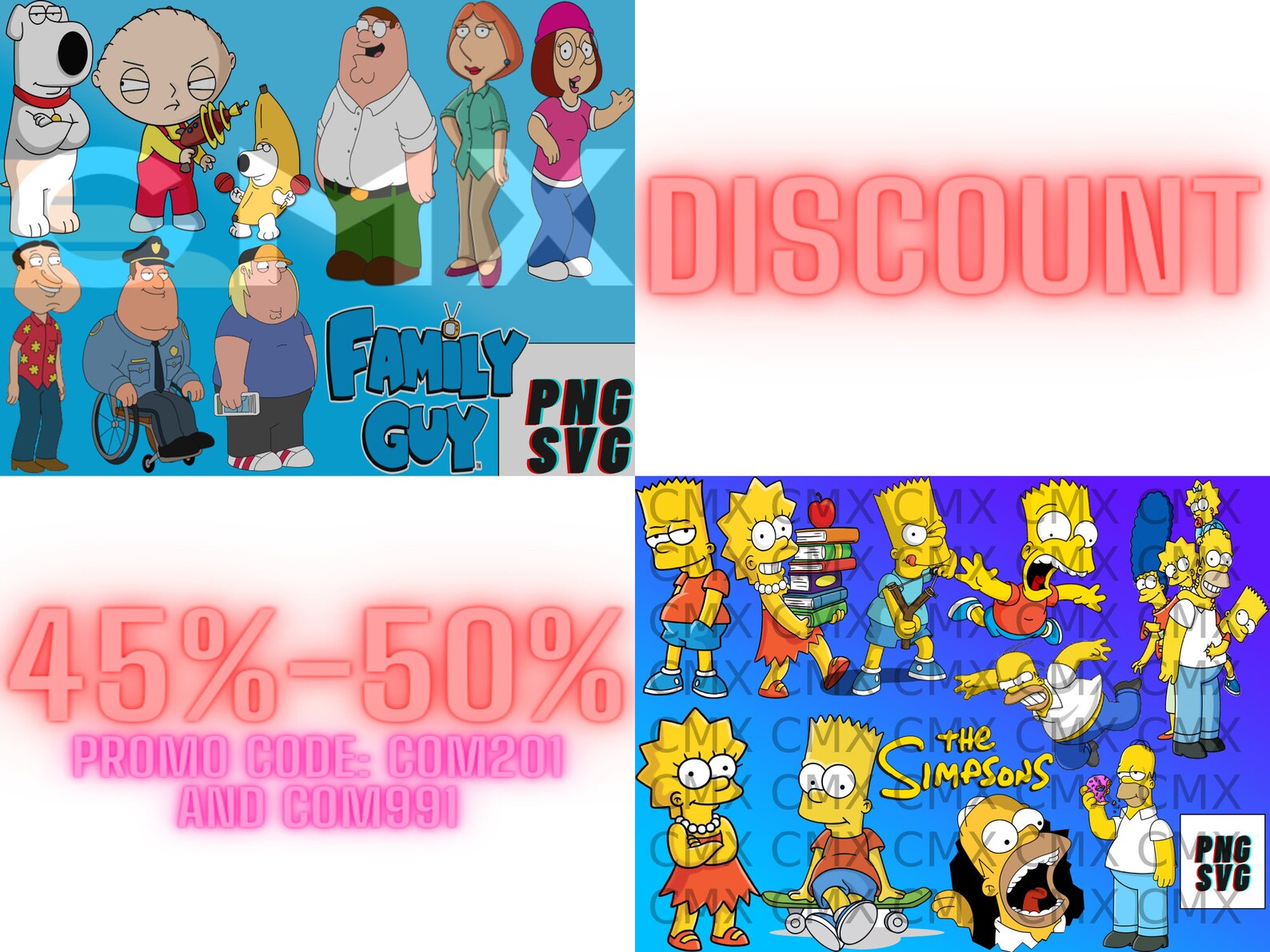 Download The simpsons Family Guy PNG/SVG | Etsy