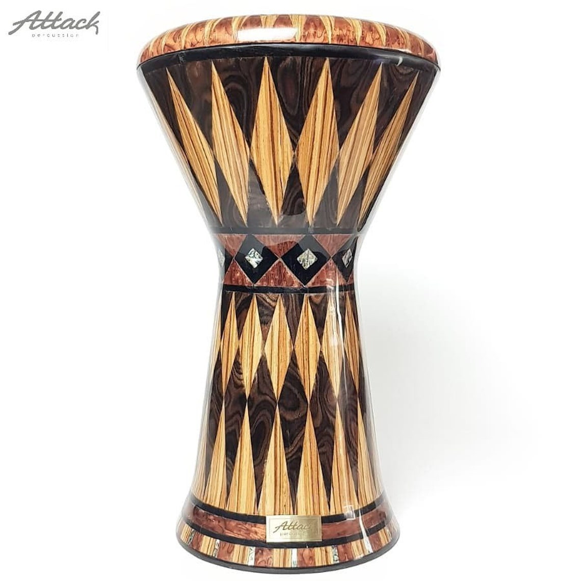 Casting Darbuka Doumbek / spezielles Design / Holz und Perle Etsy
