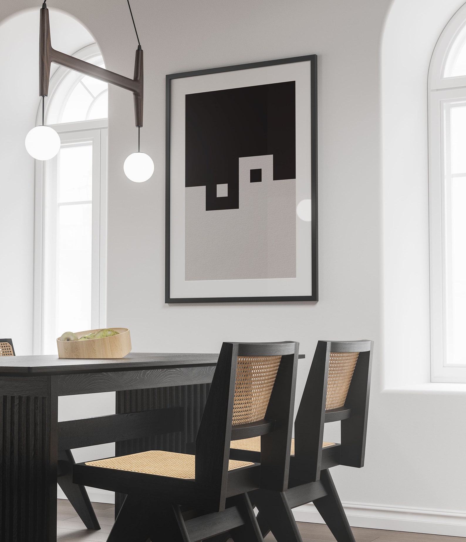 Yin Yang Wall Decor Ying Yang Home Decor Minimal Wall Art Etsy