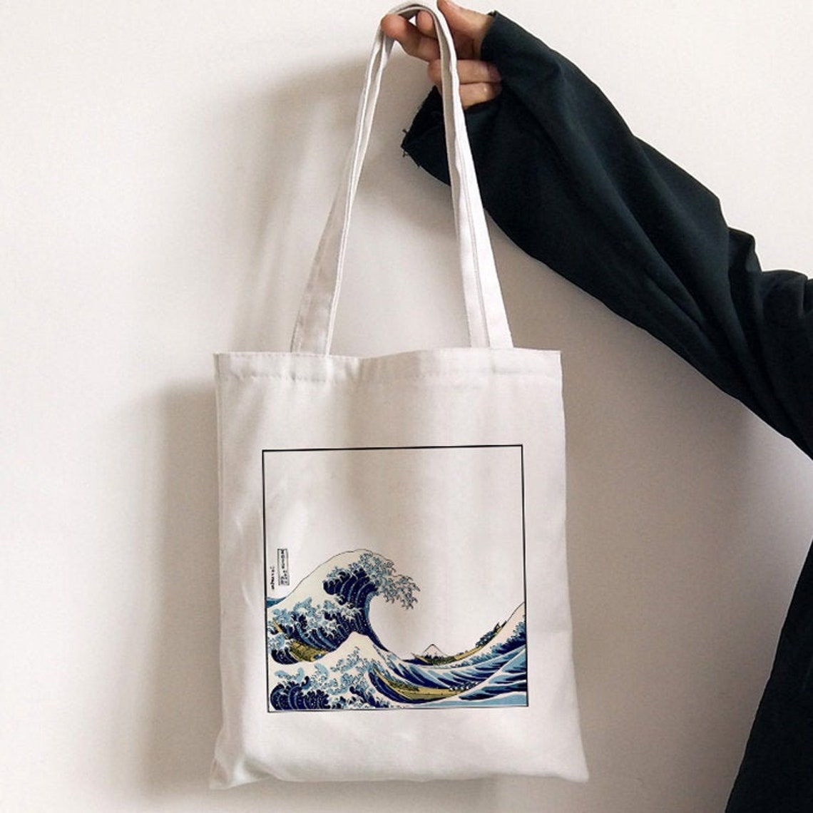 Canvas Tote Bag Hokusai Wave Japanese Print Shopping Bag Etsy canvas-tote-bag-hokusai-wave-japanese-print-shopping-bag-etsy