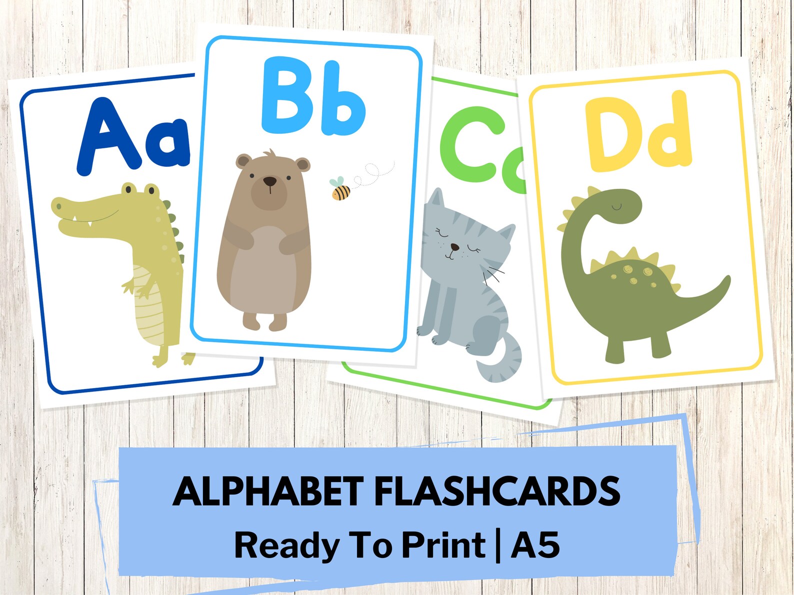 AZ Flash Cards Alphabet Flashcards Educational Cards Learn Etsy Canada