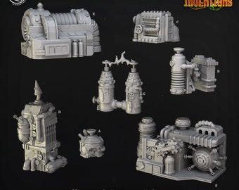 Gnomish Machinery Miniatures (Insane Inventions) by CastnPlay
