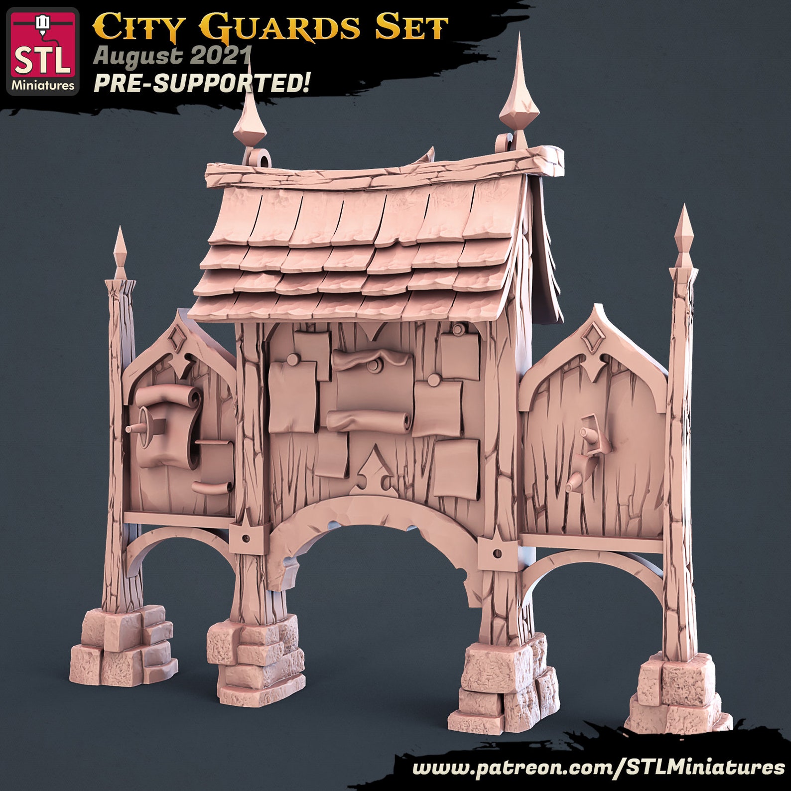Stl Guard Post City Guards Set by STL Miniatures - Etsy