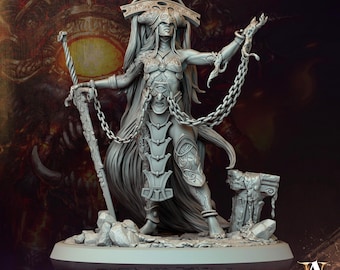 Darkfire Matron Miniatures by Archvillain miniatures (Giantkin: Darkfire Set)