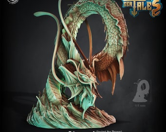 Kepesk Ancient Sea Dragon Miniature by CastnPlay