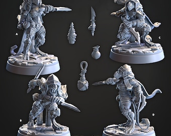 Dragon Seekers, Stalker Sisters Miniatures by CastnPlay