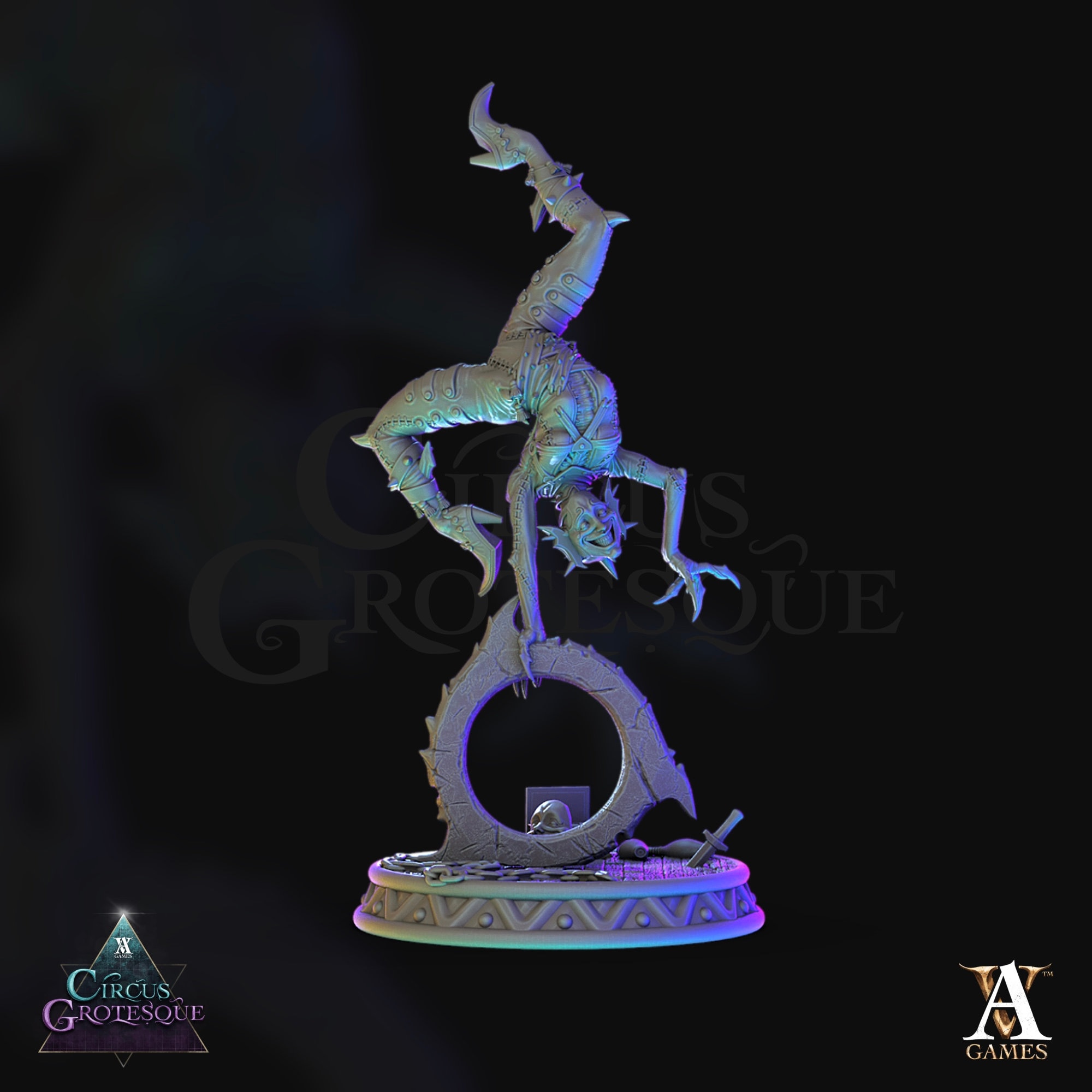 Circus Acrobat Miniatures by Archvillain - Etsy