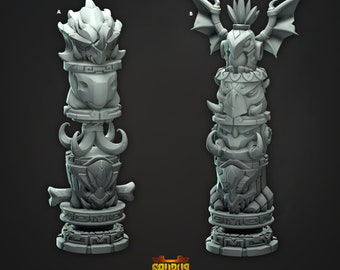 Saurus Totems Miniatures (Saurus Rover Set) by CastnPlay