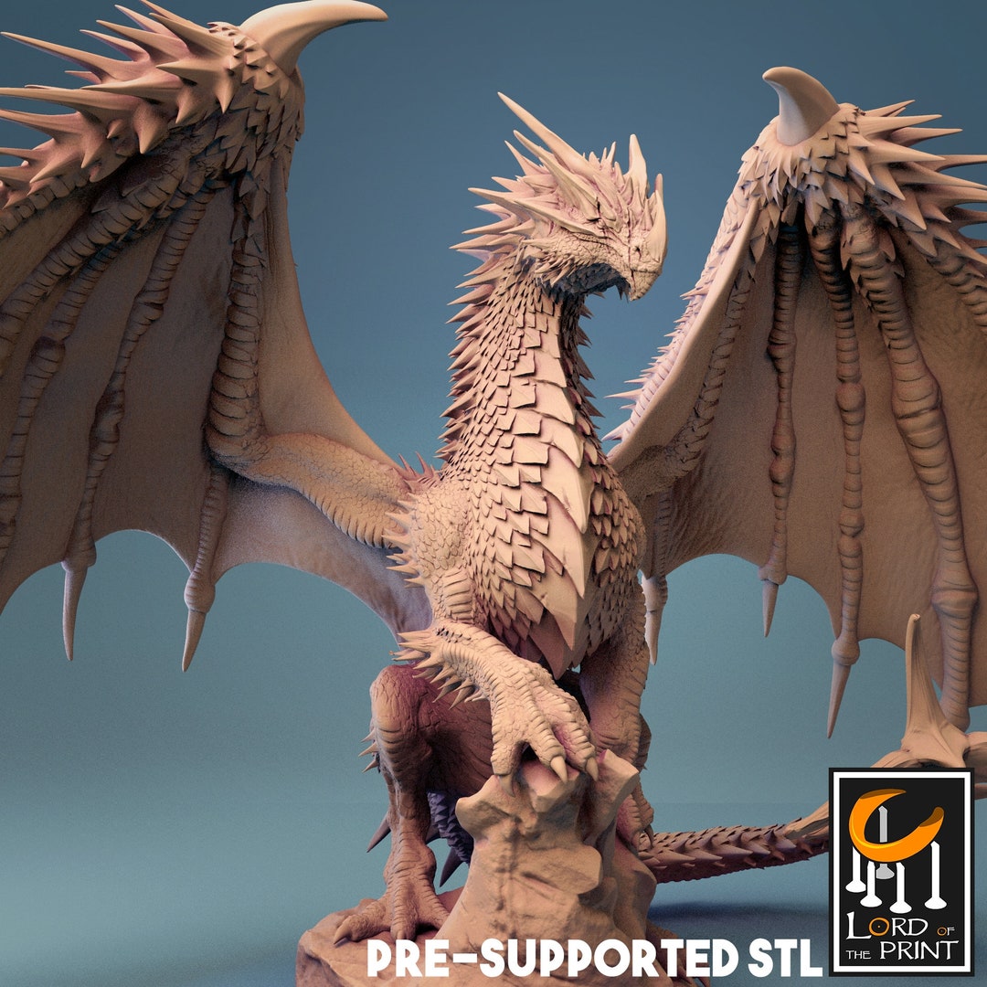 Red Dragon Miniatures by Rescale Miniatures (young, Adult and Elder) - Etsy
