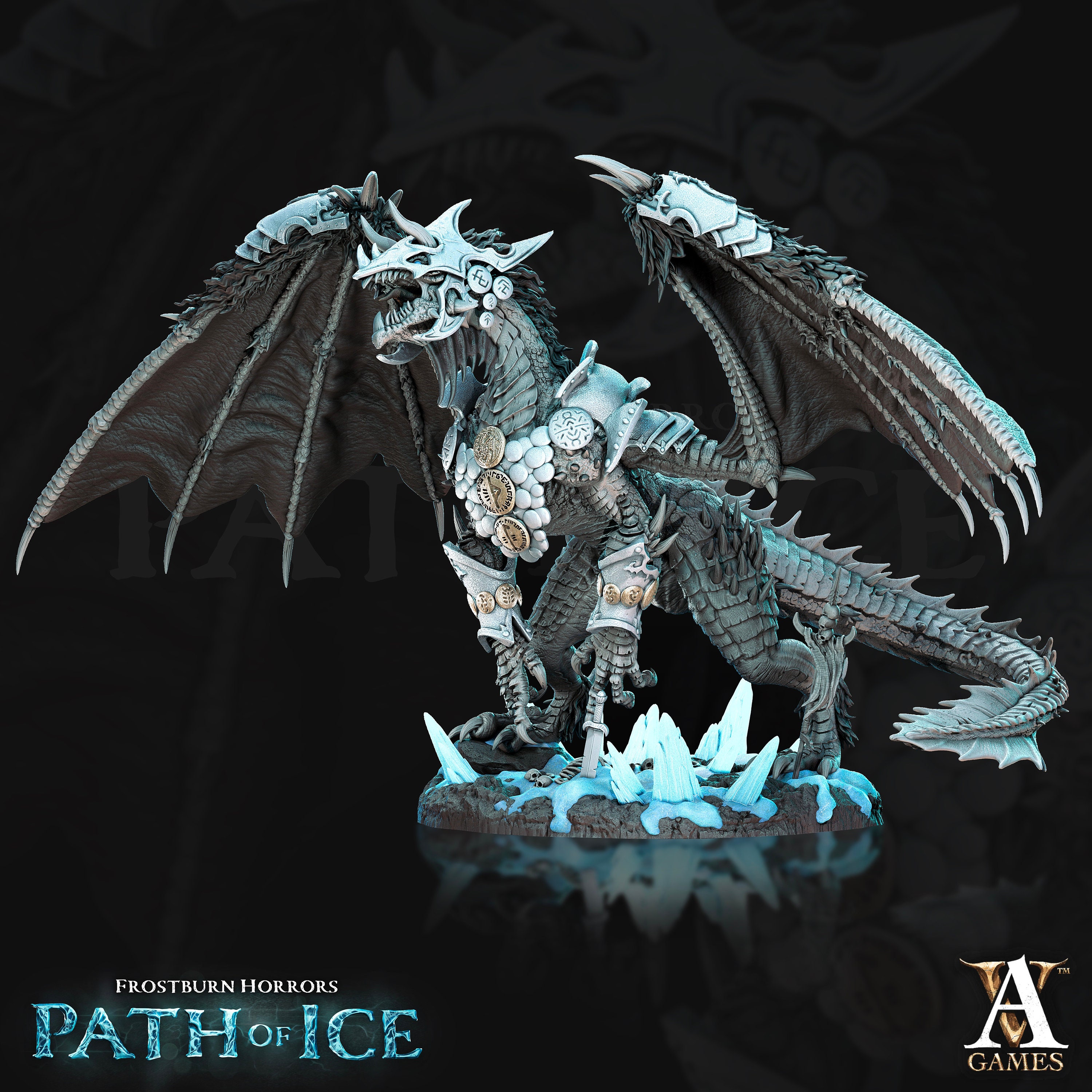 Valkoinen the Blizzard Dragon by Archvillain - Etsy