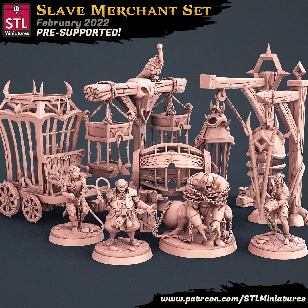 Slave Merchant Set Miniatures by STL Miniatures - Etsy