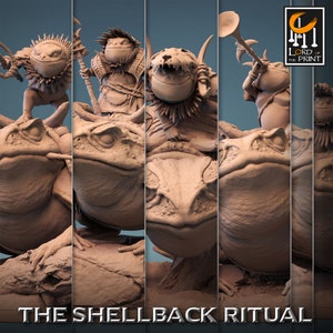 Mounted Toad Miniatures by Rescale Miniatures