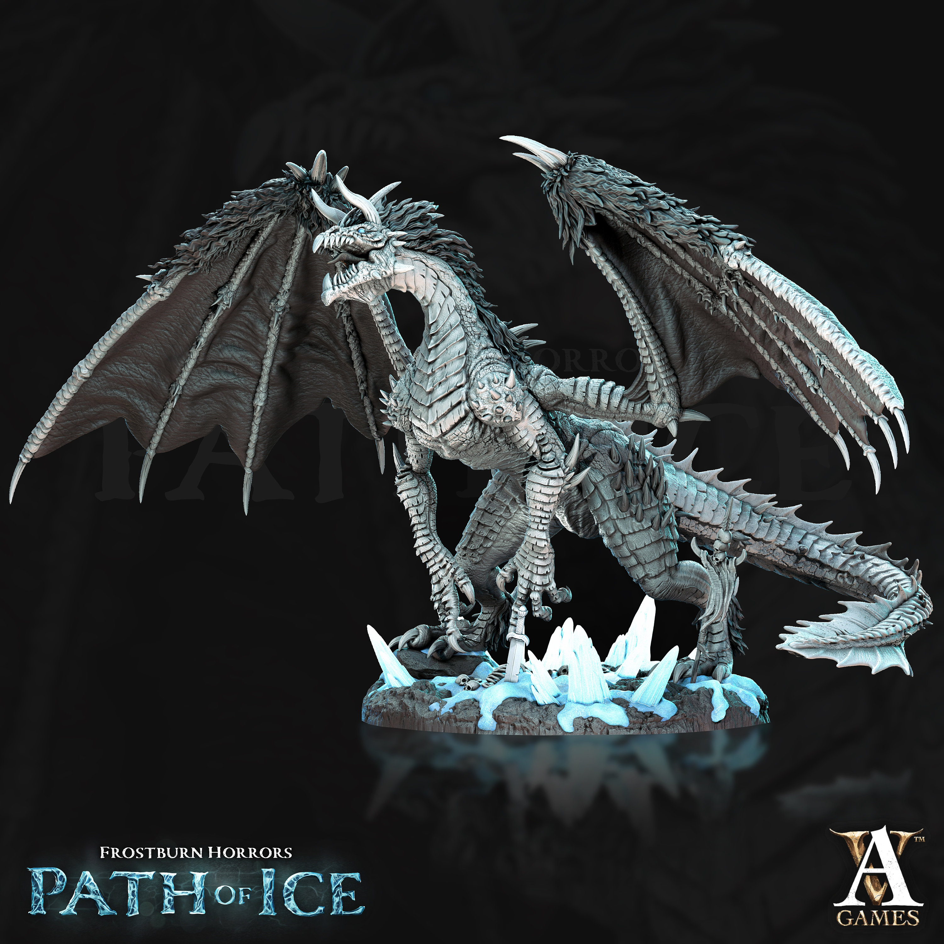 Valkoinen the Blizzard Dragon by Archvillain - Etsy
