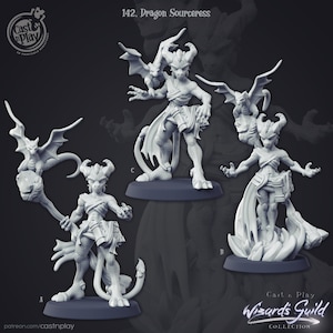 Dragon Sorceress Miniature by CastNPlay