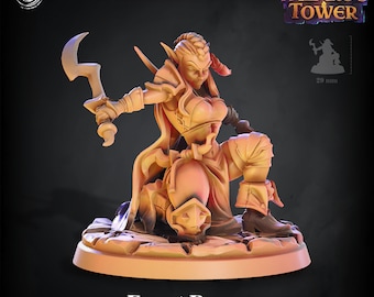 Forest Rogue Miniature by CastNPlay