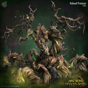 Oakeod Protector Wood Dragon Miniature by CastnPlay