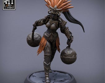 Amazon Heavy Infantry Set 2 Miniatures by Rescale Miniatures (Mist of the Jungle Set)