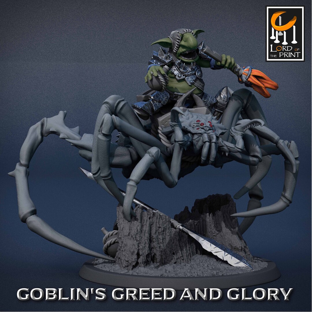 Goblin Fastieth Rider Mini Goblin Spider Rider Miniatures by Rescale Miniatures (set 1) - Etsy