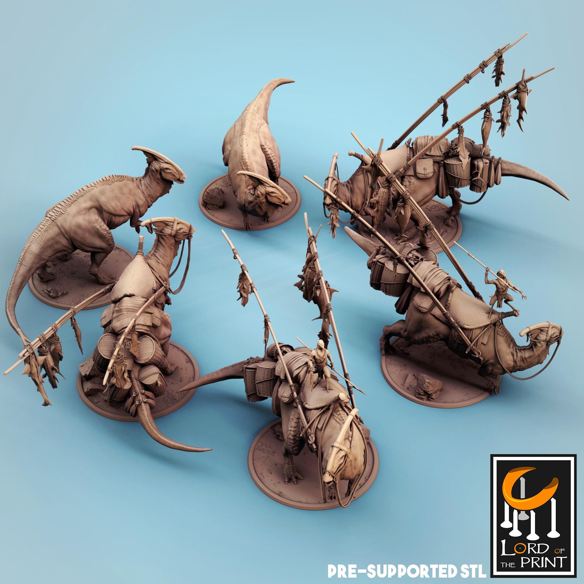 Parasaurlophus Miniatures Dynotopia Vol 2 by Rescale Miniatures
