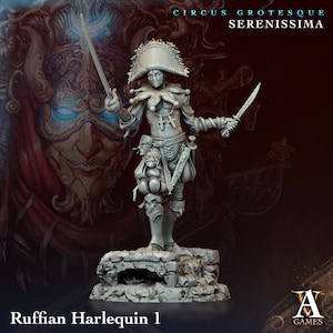 Ruffian Harlequin Miniatures (Circus Grotesque Set) by Archvillain