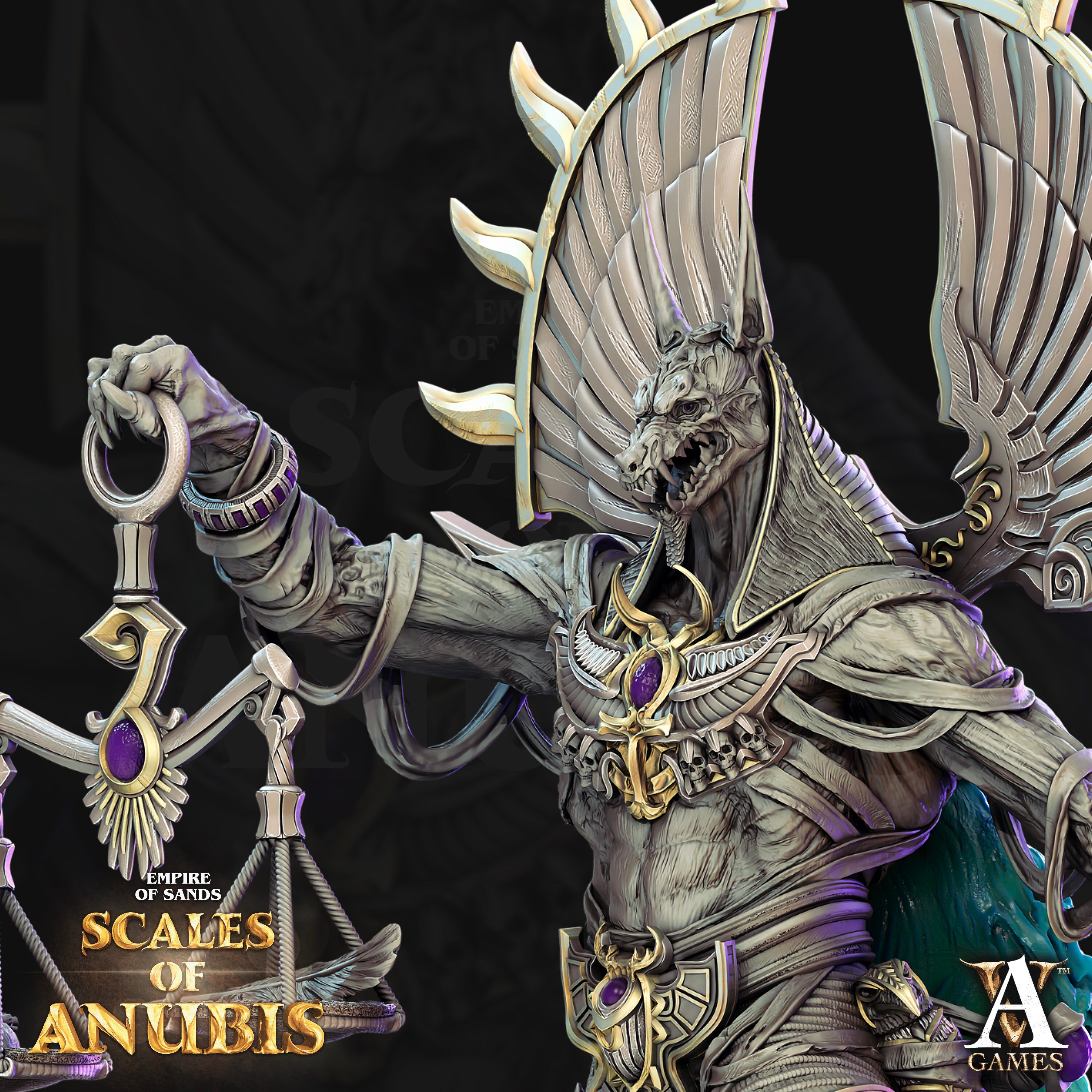 Anubis Miniature by Archvillain - Etsy