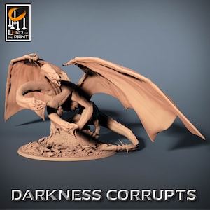Winged Hydra Miniature by Rescale Miniatures