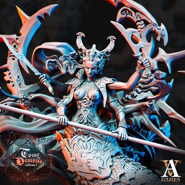 Essetria, Tamareth war General and Tamareth Miniatures by Archvillain
