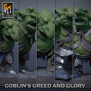 Goblin Infantry Basic Miniatures by Lord of Print (Set 1)