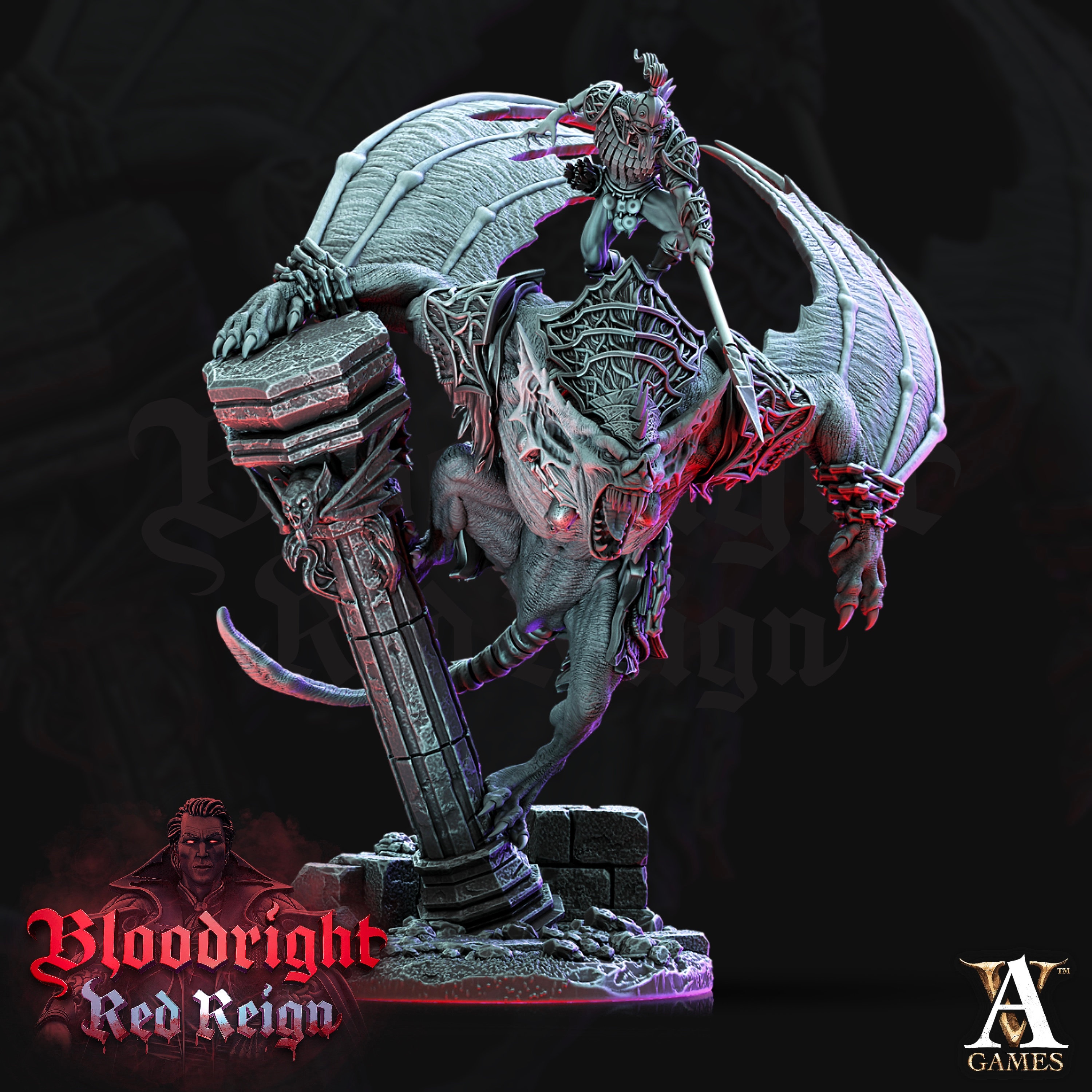 Dire Bat Riders Miniatures by Archvillain - Etsy