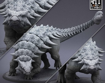Ankylosaurus Miniatures by Rescale Miniatures (Mist of the Jungle Set)