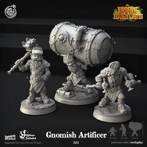Gnomish Artificer Miniatures (Insane Inventions) By CastnPlay