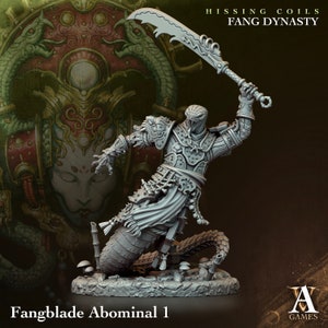 Fangblade Abominal Miniatures (Hissing Coils Fang Dynasty) by Archvillain