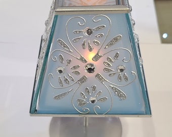 Tealight Candle Holder / Stand - Blue Color - Cute Fancy w/ Tealight Candle