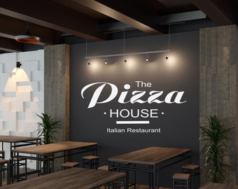 Pizza Wall Decal / Pizzeria Wall Décor / Pizza Window Decal DU26