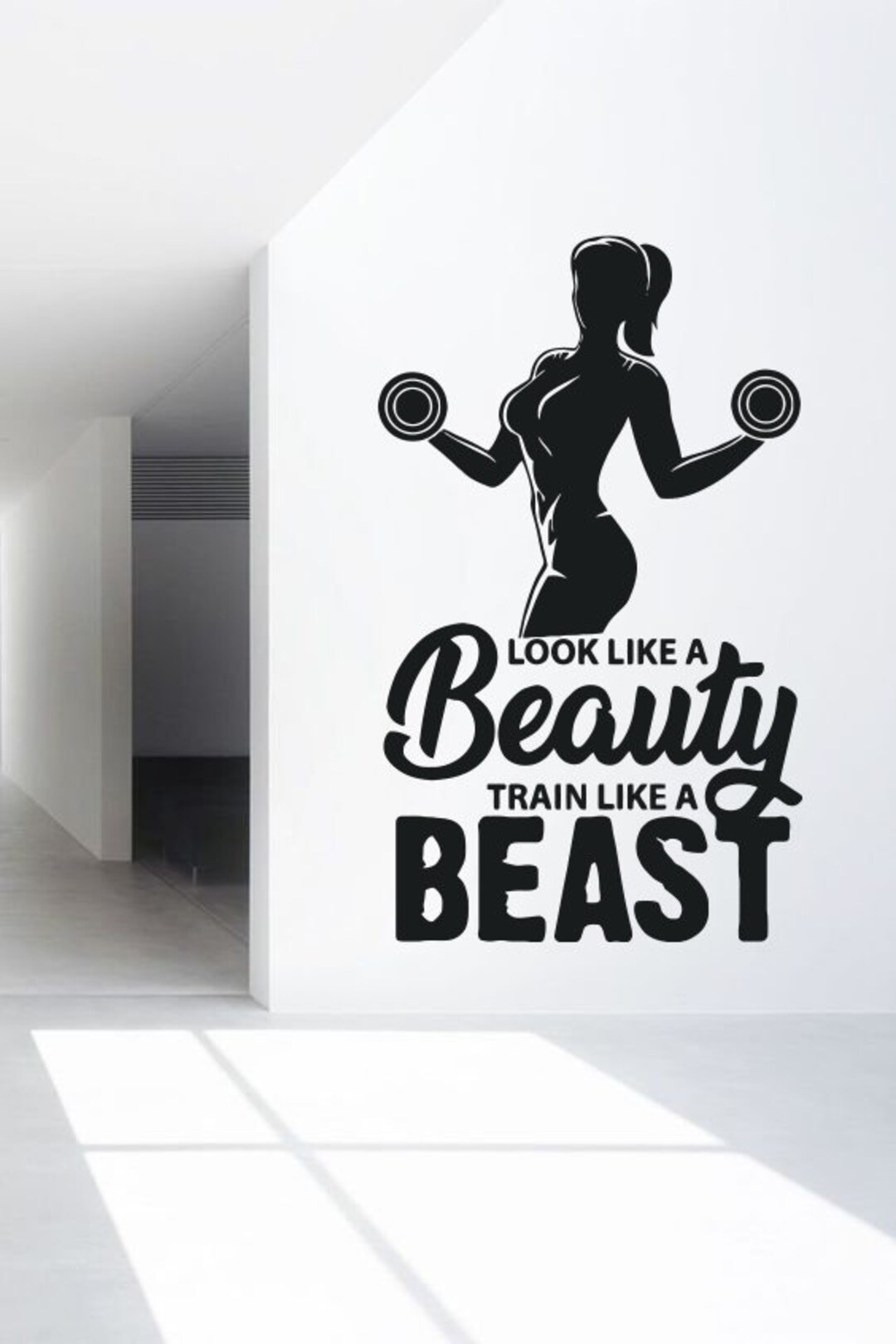 Wandtattoo 'Wake Up Workout' - Motivationsspruch Für Fitnessraum & Zuhause