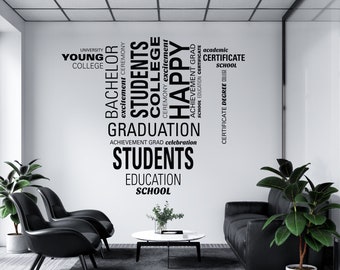 Office Wall Decal Education Idea Creativity Wall Sticker Vinyl Decals Teamwork Success 0033DU