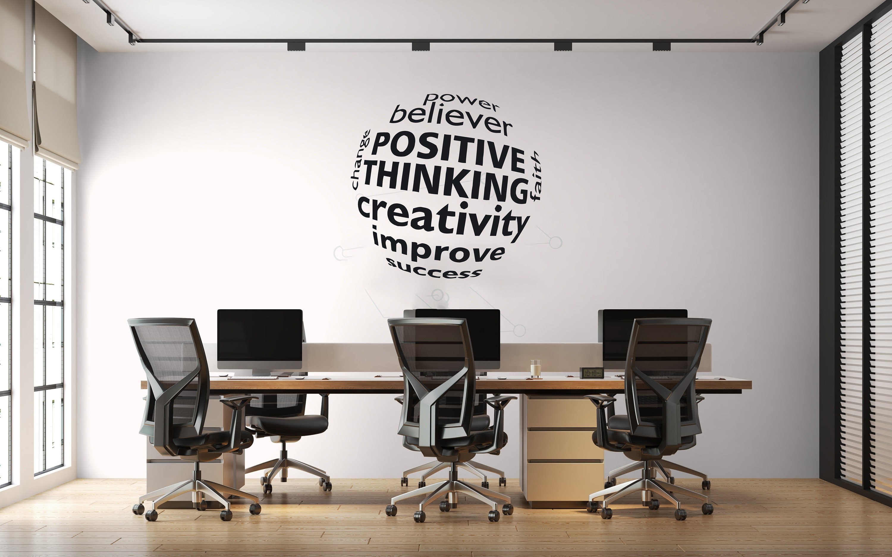 Office Wall Decal Office Space Wall Sticker Creative Motivational