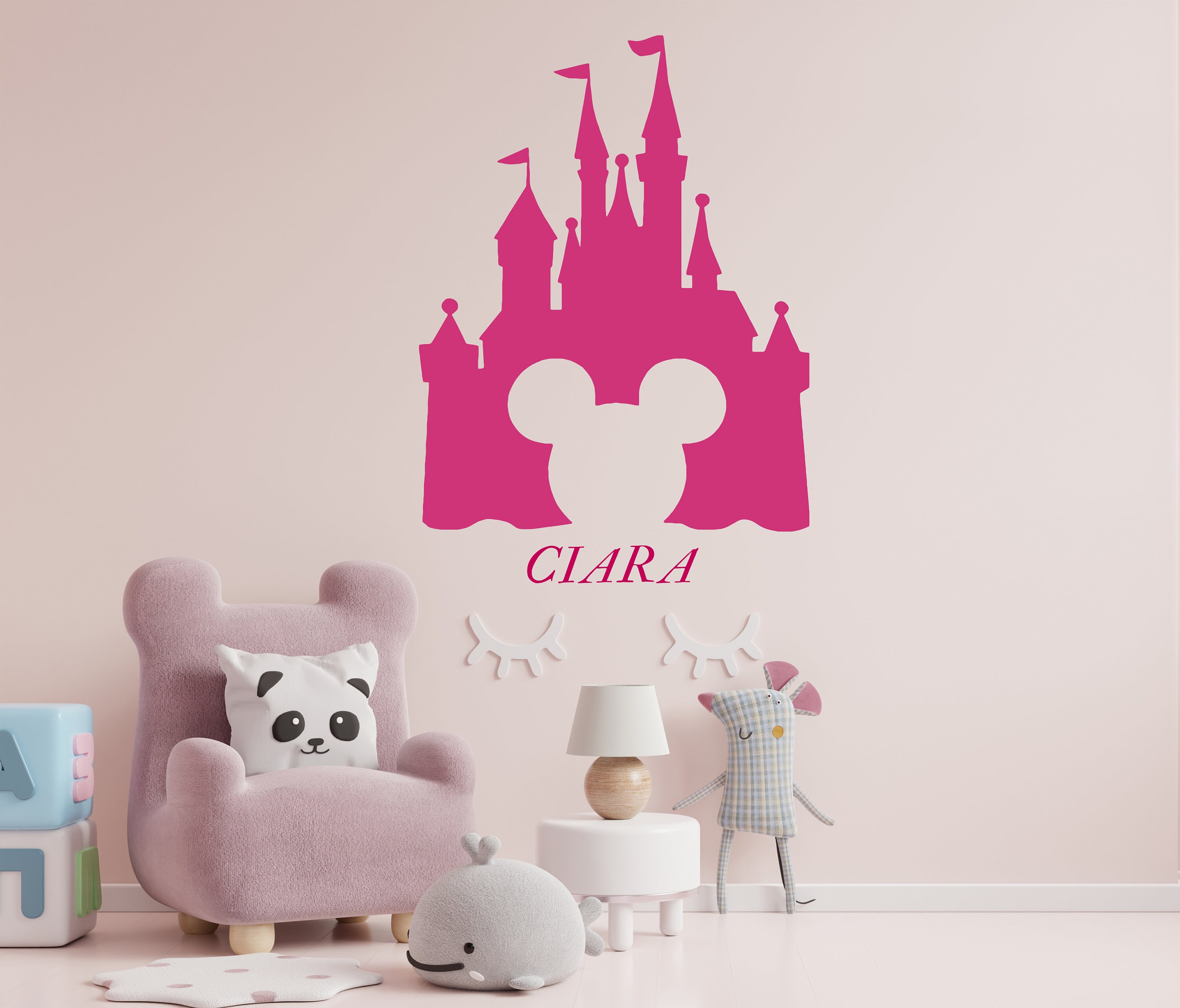 Princess Wall Art Princess Wall Decal Princes Wall Stickers Personalized Wall Art Castle Wall