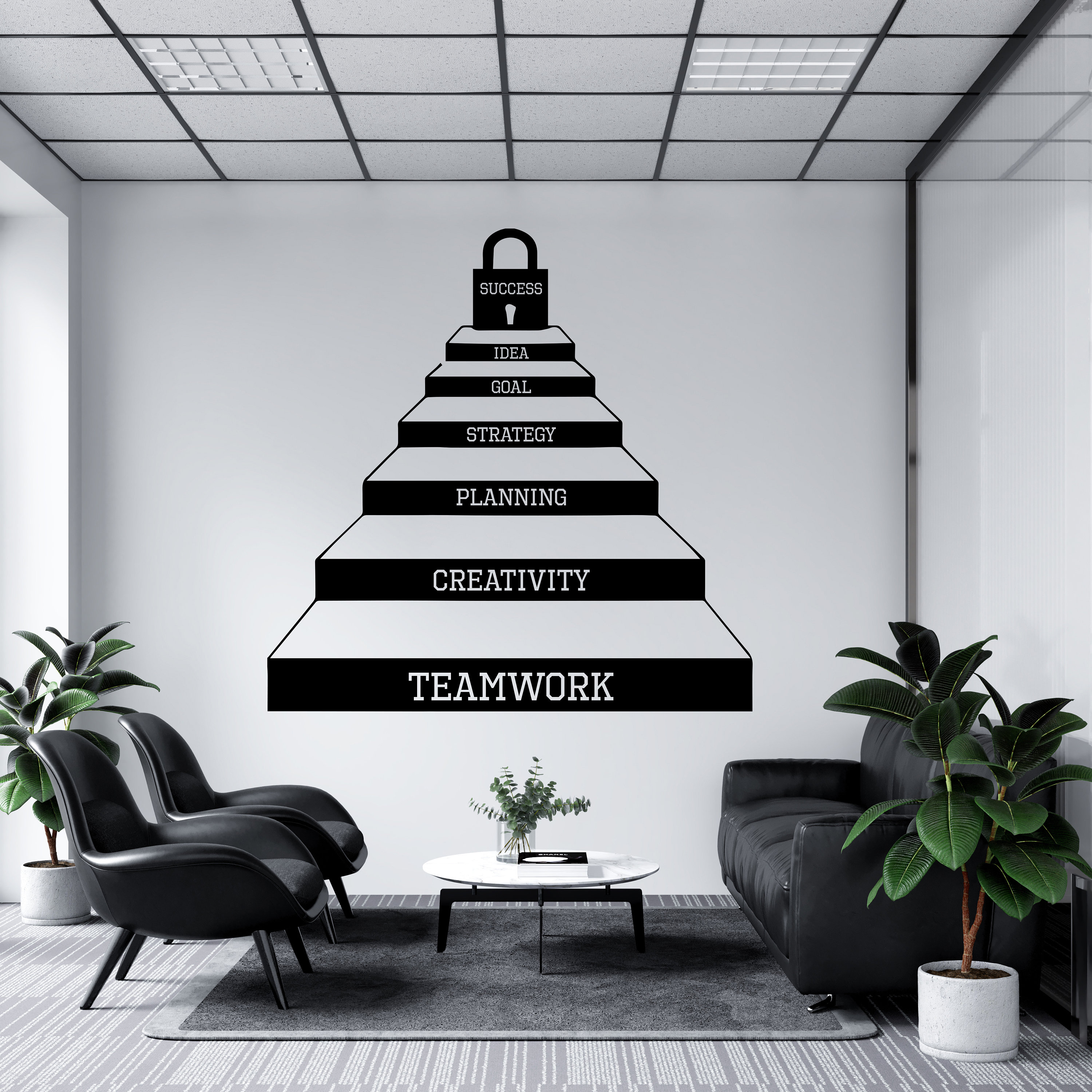 Office Wall Decal Office Space Wall Sticker Creative Motivational