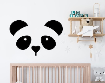 Panda Wall Decal Panda Bear Animals Bamboo Wall decor Wall Decal Window Sticker Vinyl sticker Handmade Custom Decals 344P