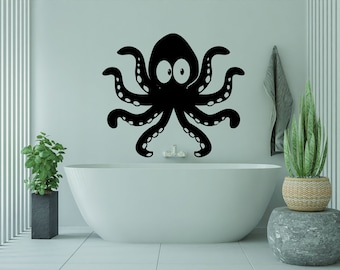 Polpo Wall Decal Vinile Adesivo / Tentacoli Decal Vinile Decalcomanie Animale Subacqueo / Kraken Decal Ocean Wall Art 005WA