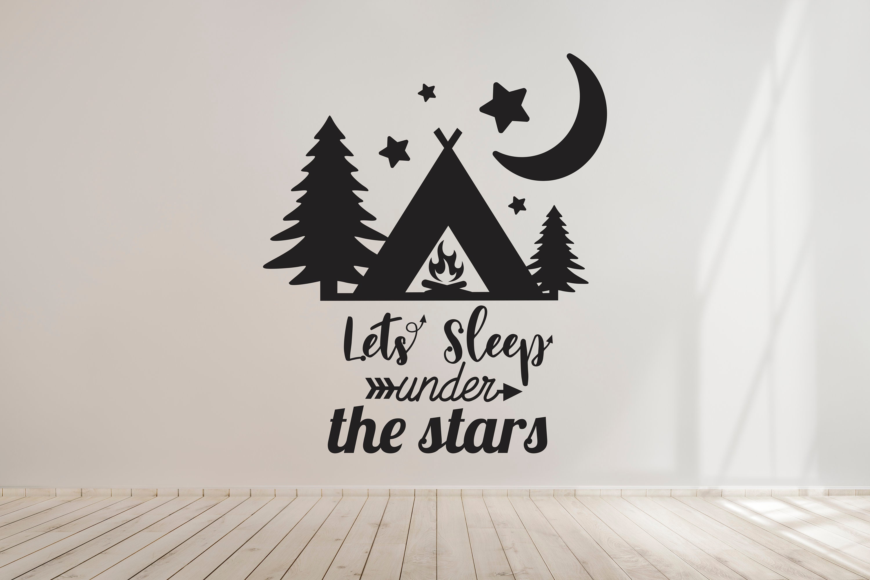 Camping is Life Wall Decals Nature Mountains Adventure Etsy UK
