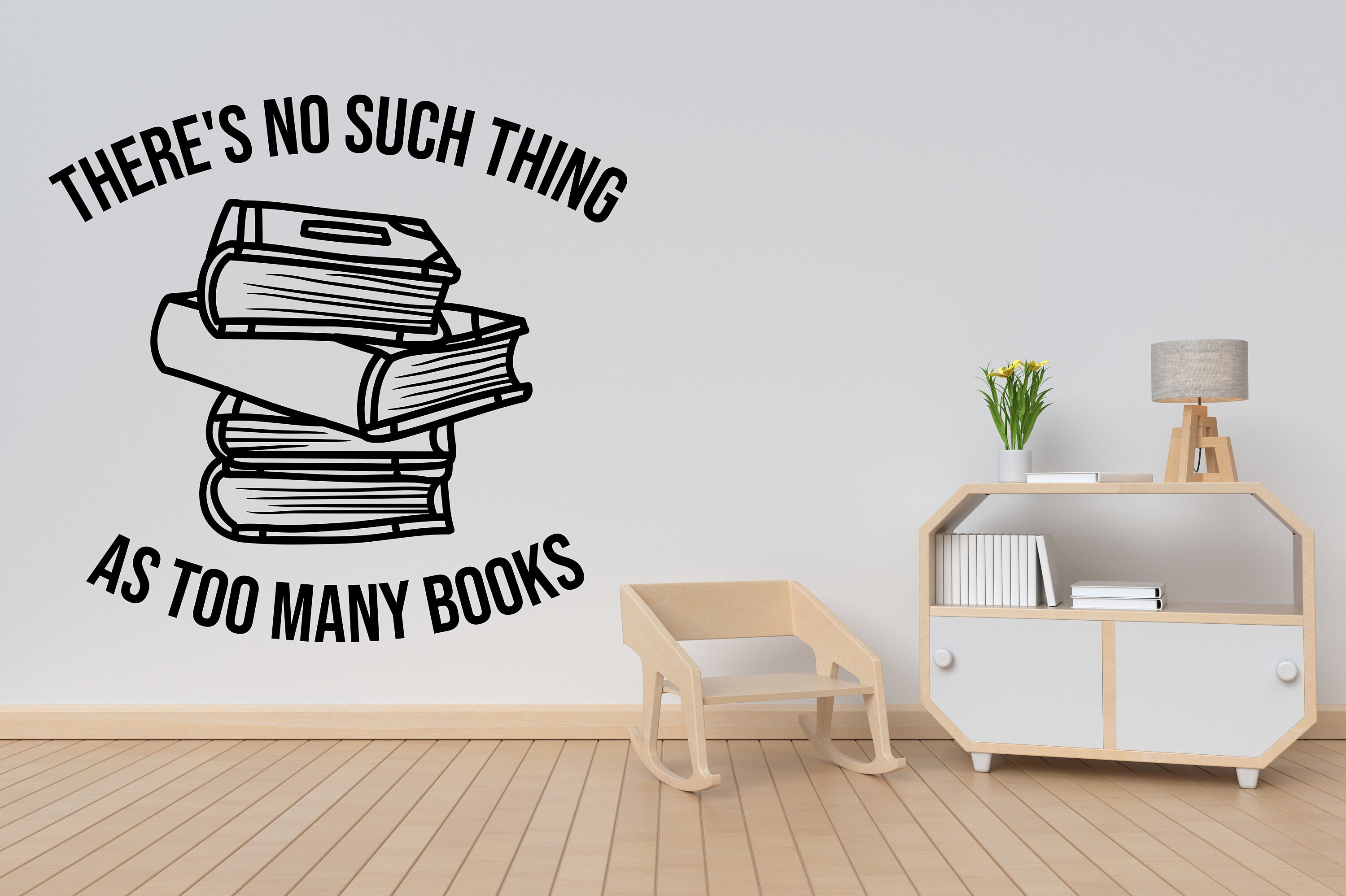Books Wall Decal Wall Decor Books Quote Decal Reading Wall Etsy