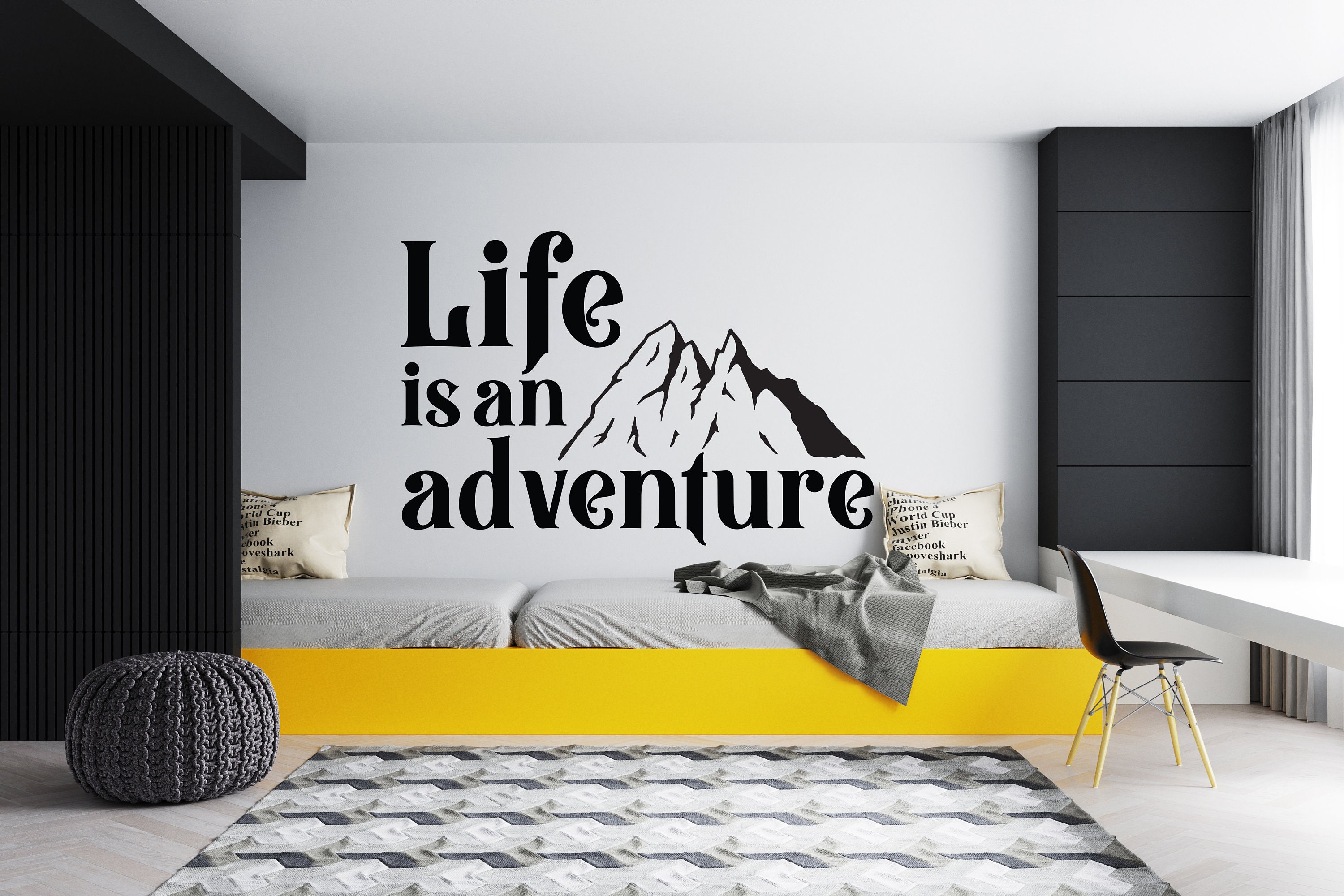 Adventure Wall Decal Camping Wall Decor Camping Decals Etsy