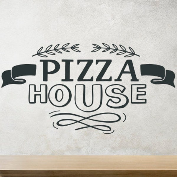 Bakery Wall Decal | Pizza Wall Decal |Bakehouse | Pizzeria Wall Sticker | Restaurant Decor DU15