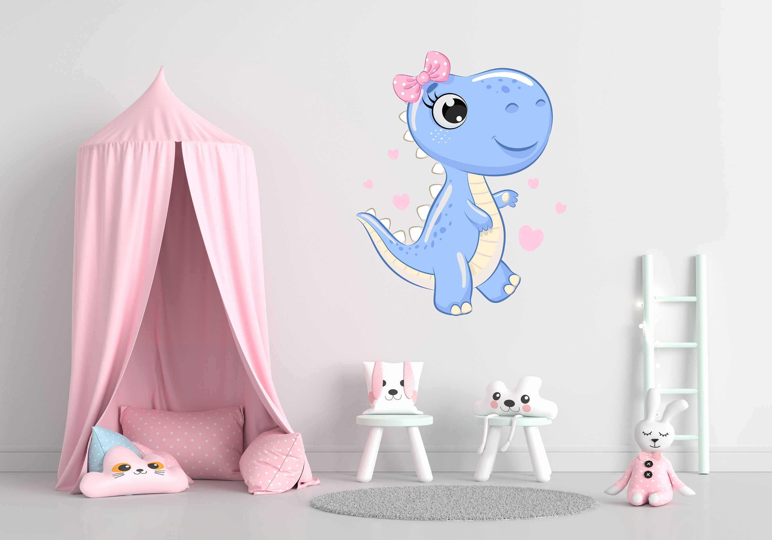 Dinosaurier Wandtatzug Kinderzimmer Dinosaurier | Etsy